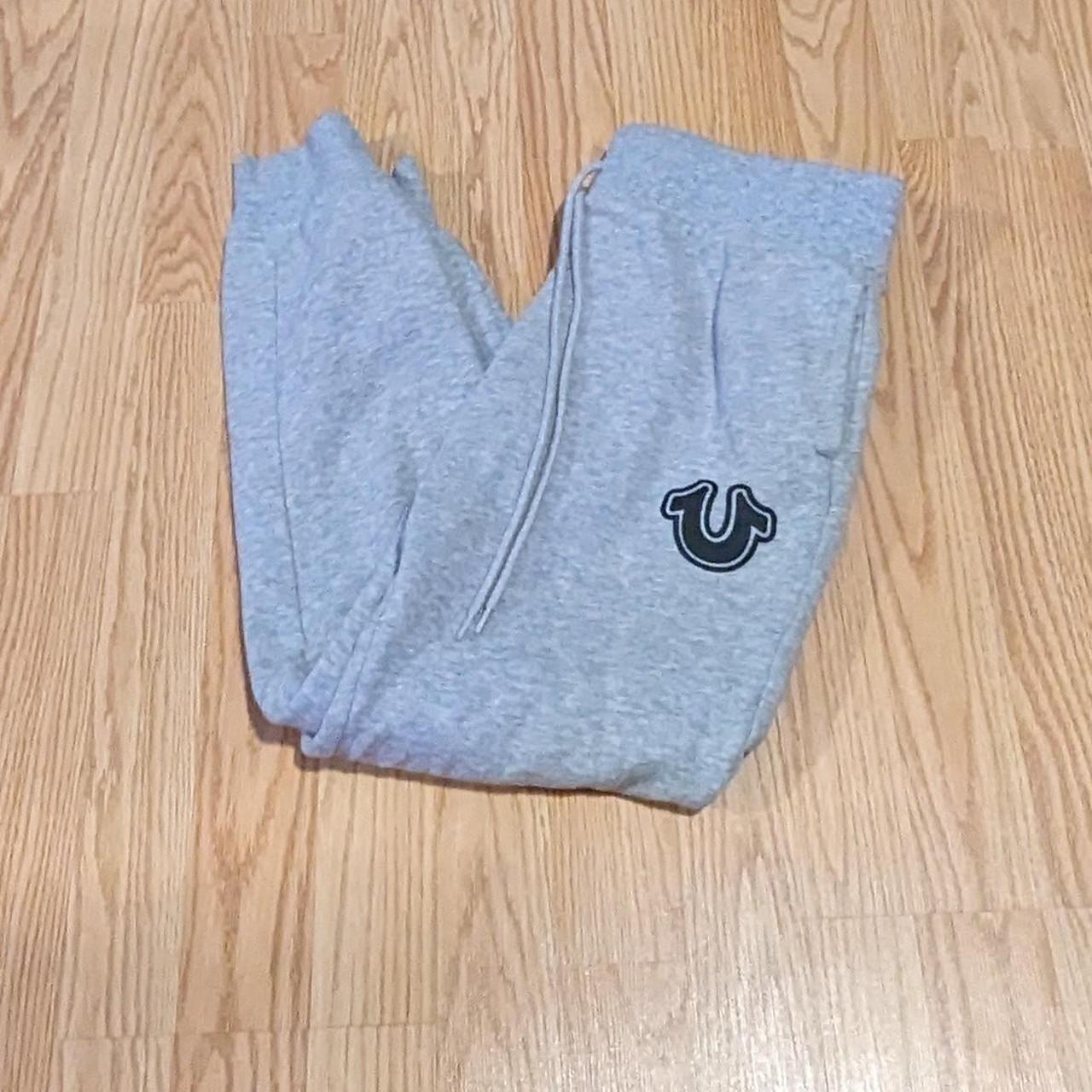 True Religion sweatpants Fits a small Super cute... - Depop