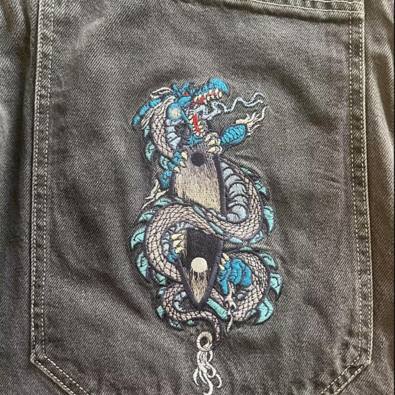 Jnco blue dragon shorts For Sale: Rare JNCO shorts,... - Depop