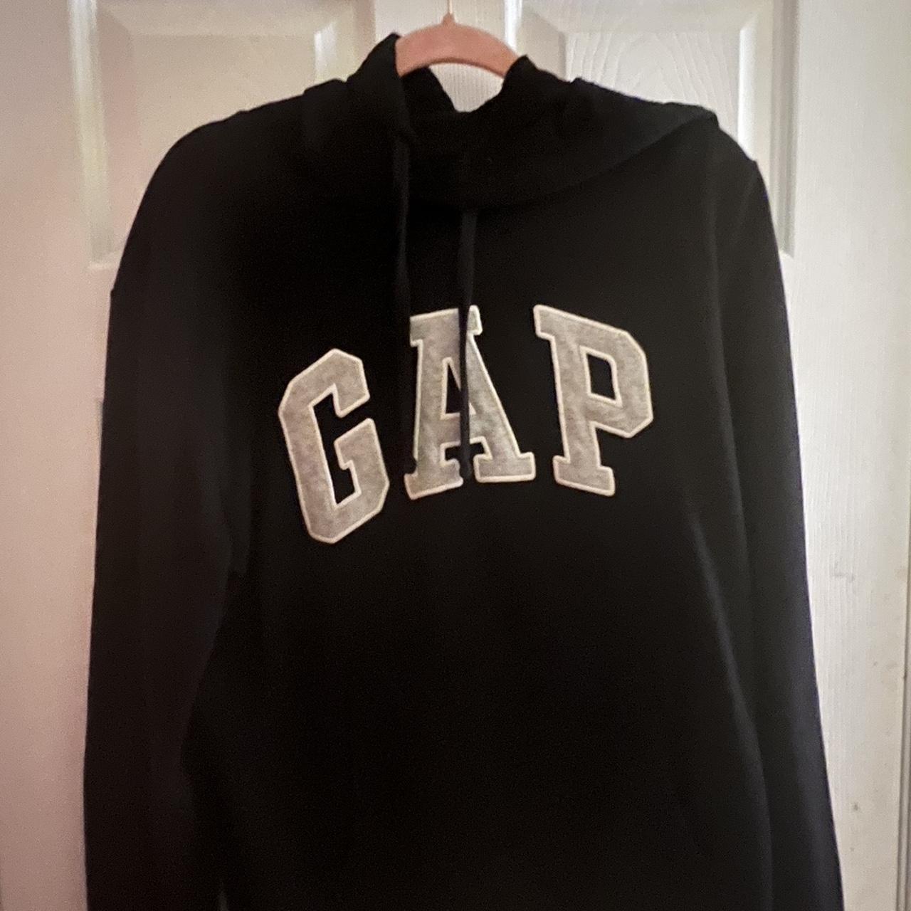 black gap hoodie no stains or flaws #Gap #hoodie #black - Depop