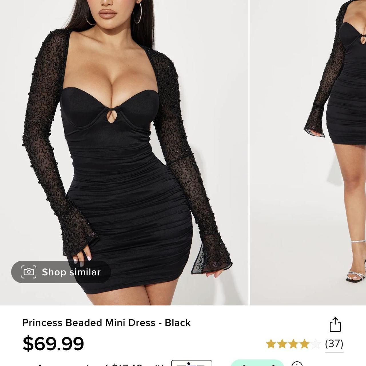 Fashion nova pearl dress hotsell