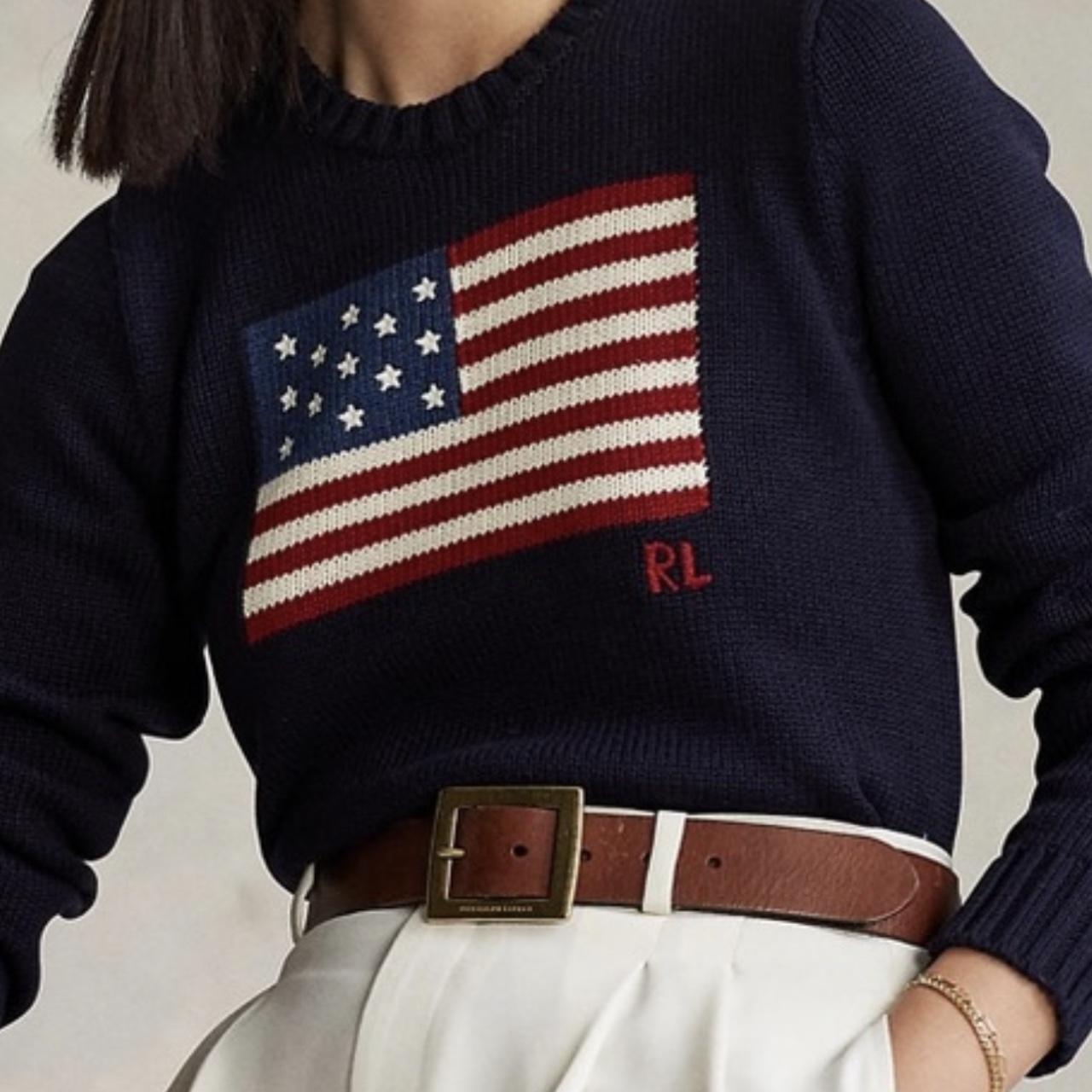 Ralph Lauren Flag Sweater -... - Depop