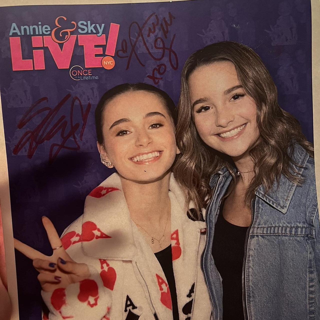 REAL SIGNED PHOTO OF JULES LEBLANC AND SKY KATZ!!... Depop