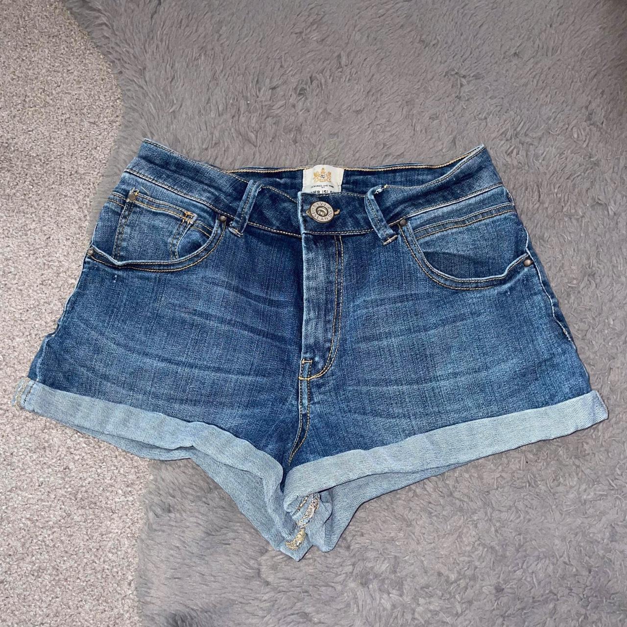 River island womens denim shorts online