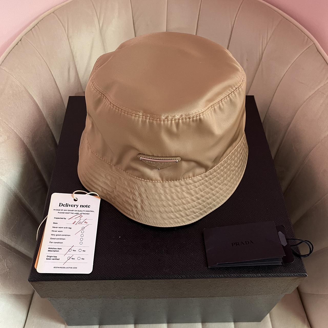 Prada bucket discount hat beige