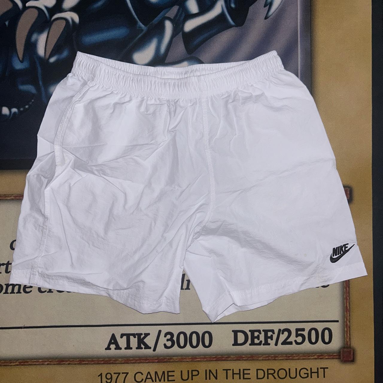 White Nike shorts Size Small Fits small and medium... Depop
