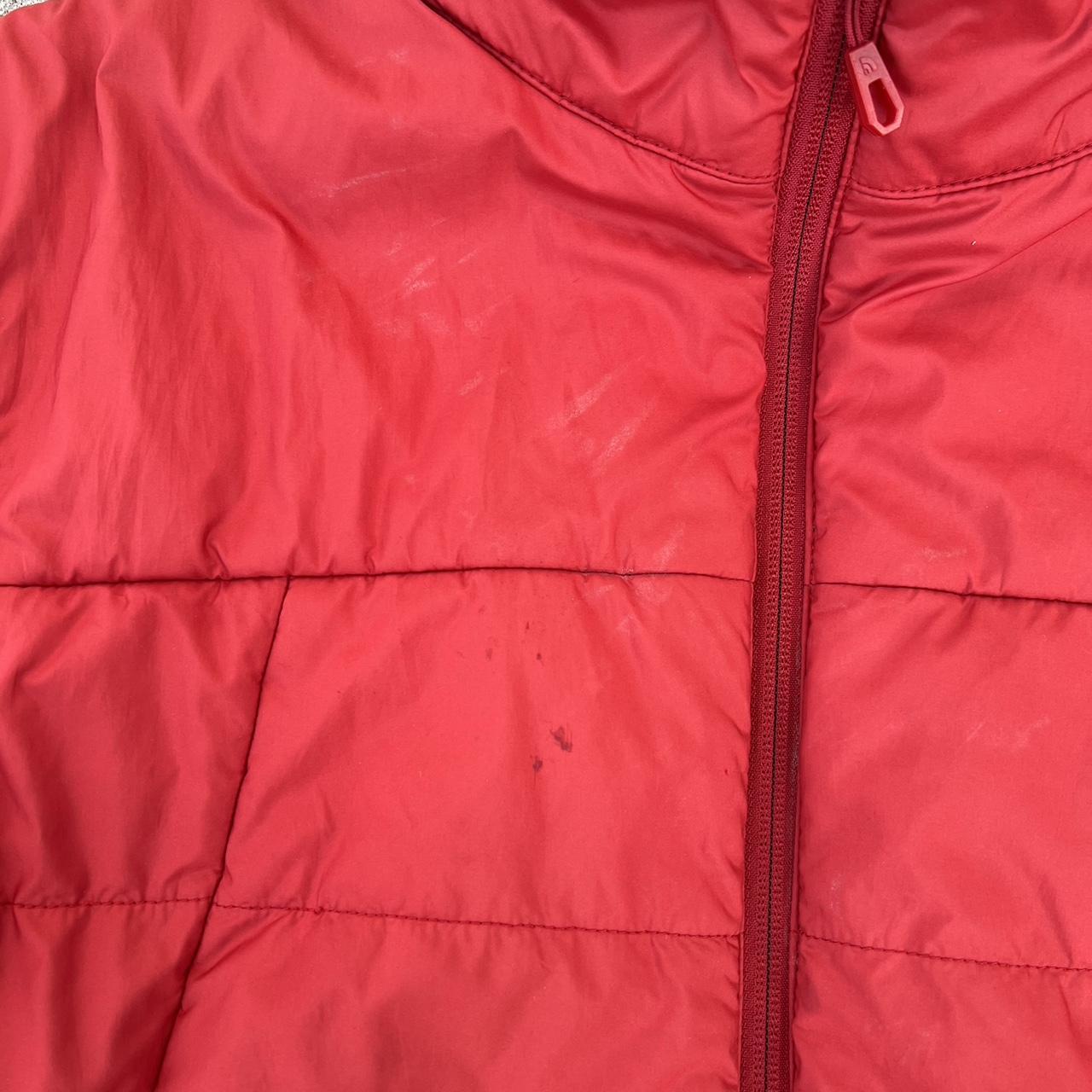 vintage red north face puffer jacket super puffy,... - Depop