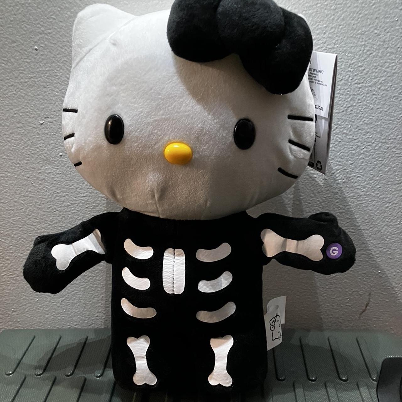 Skeleton dancing sidestepper Hello Kitty halloween... - Depop