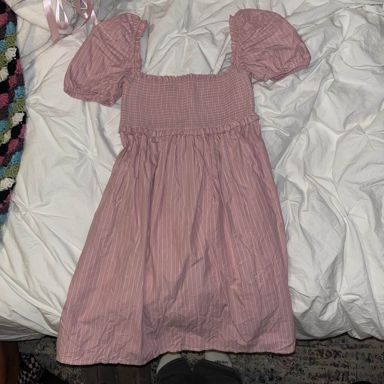 pretty pink baby doll dress from aritzia sunday best... Depop