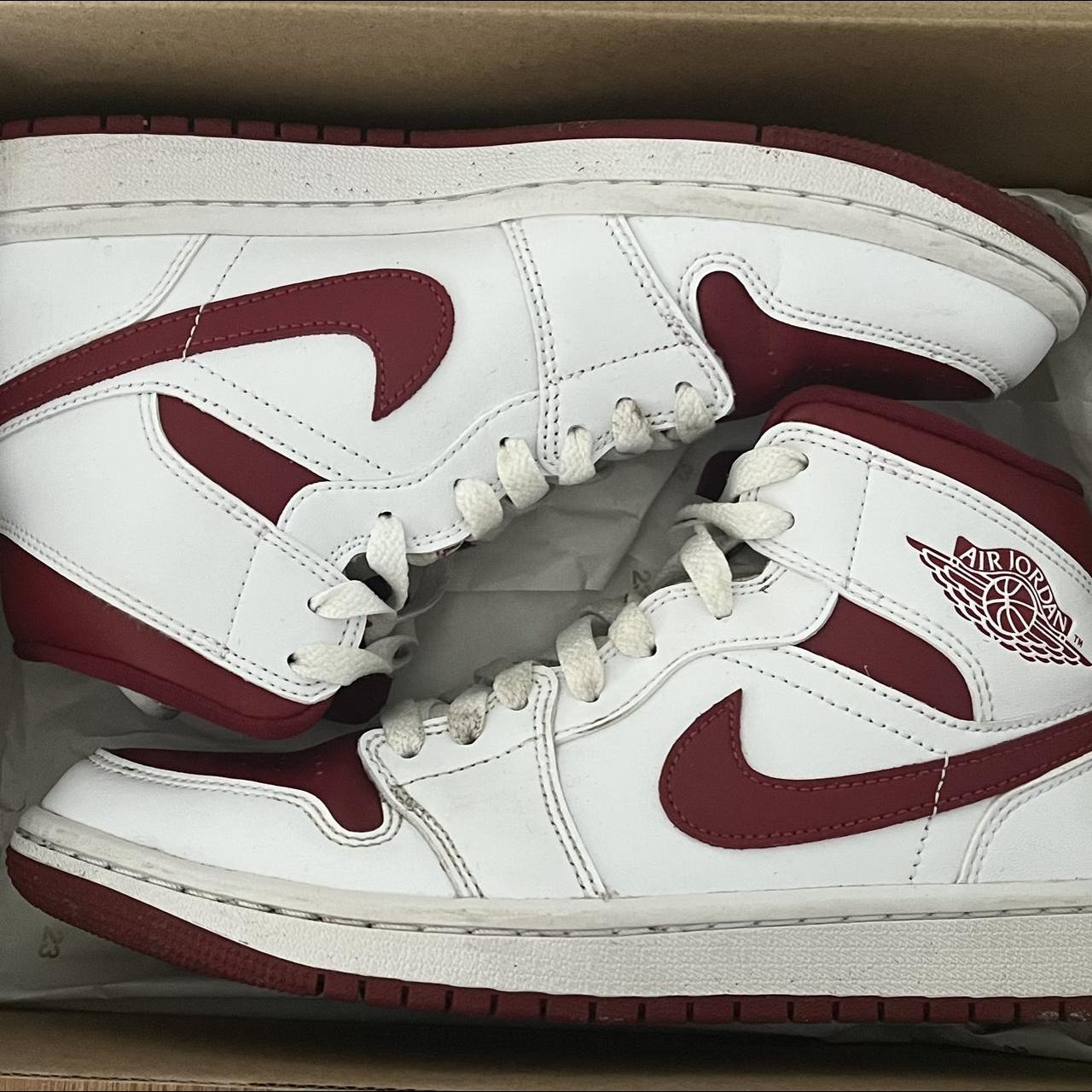 womens jordan 1 red and white