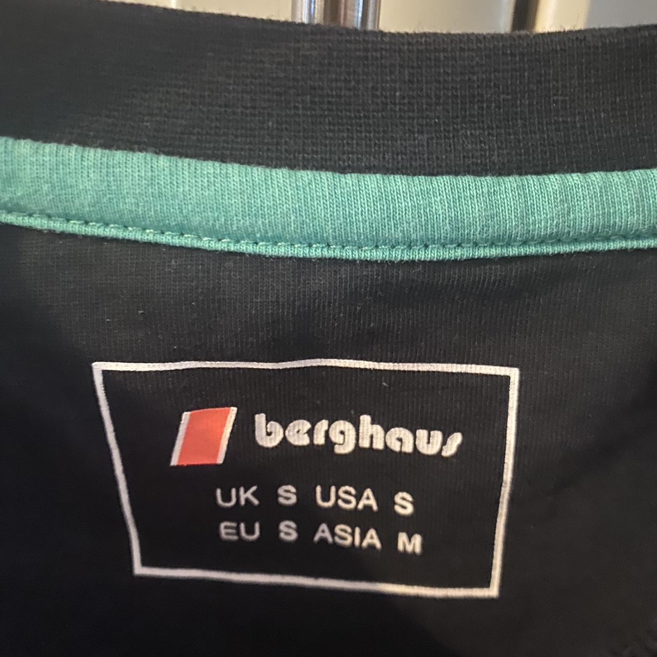 Black berghaus t shirt Ski powder design Unique... - Depop