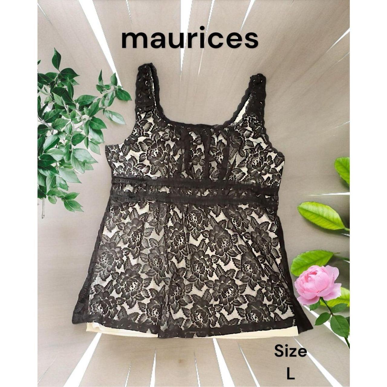 Maurices black lace top online