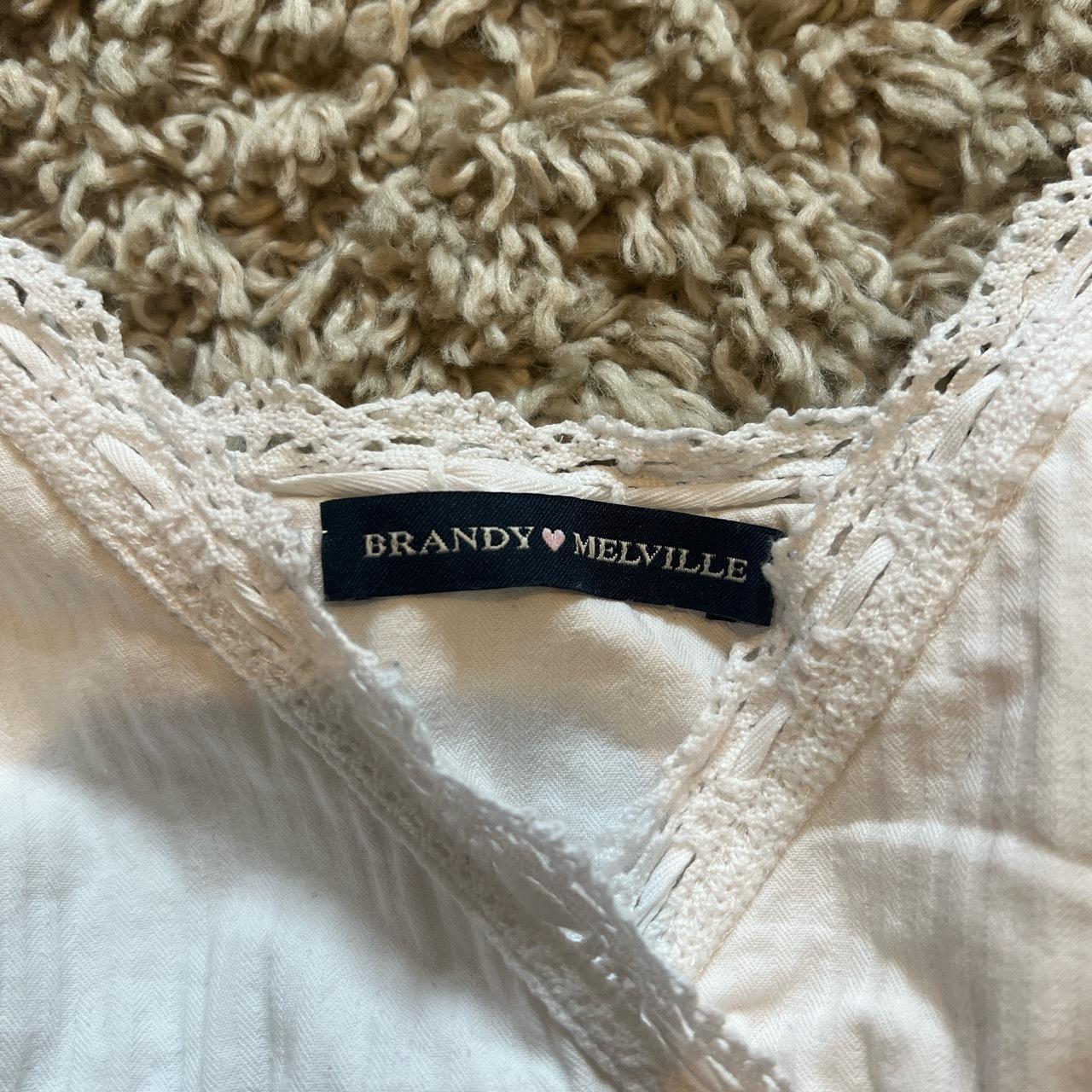 super cute brandy melville baby doll vest white... Depop
