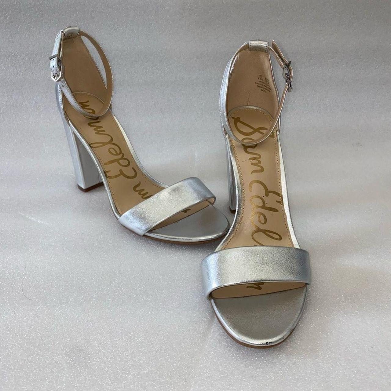 Sam edelman silver block heel online