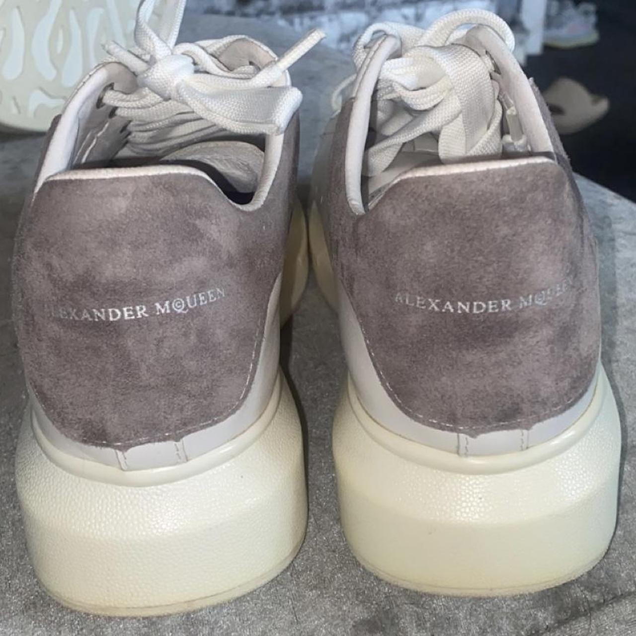 Alexander McQueen grey and white - Depop