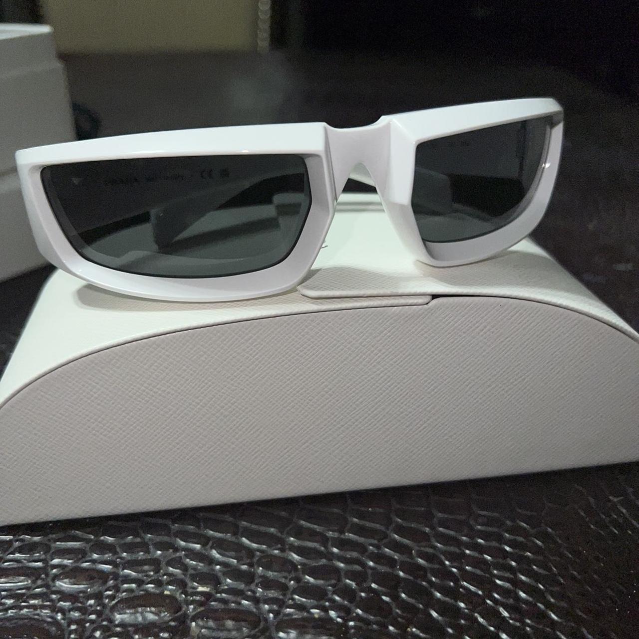 white prada sunglasses