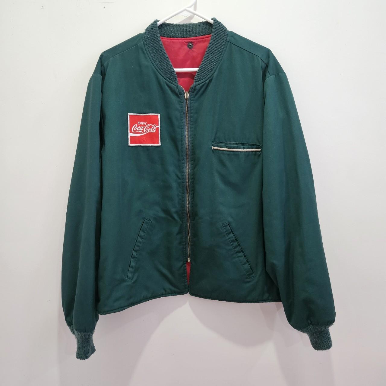 Vintage Coca-Cola jacket. About a size Large.... - Depop