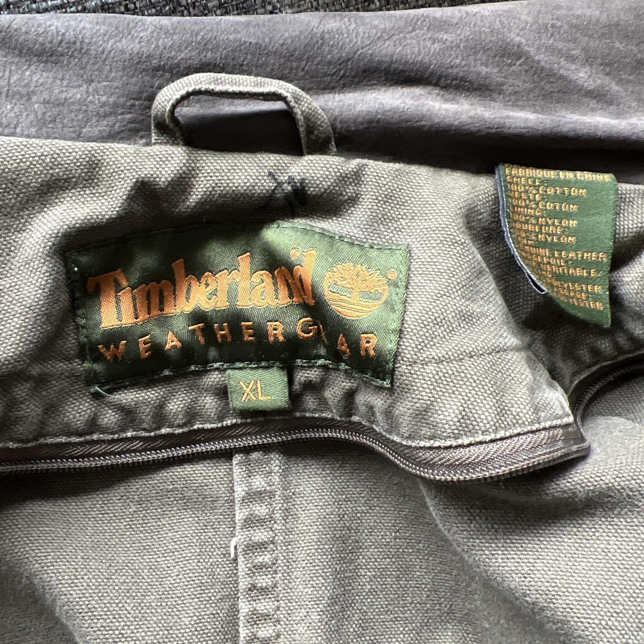 Vintage Timberland Weathergear anorak jacket hunter green mens sz