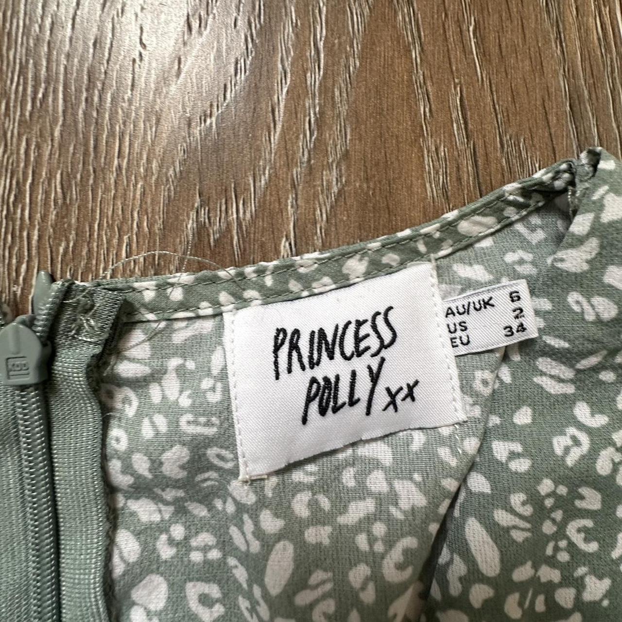 Princess Polly: Sting Mini Dress Green Leopard Size 2 - Depop