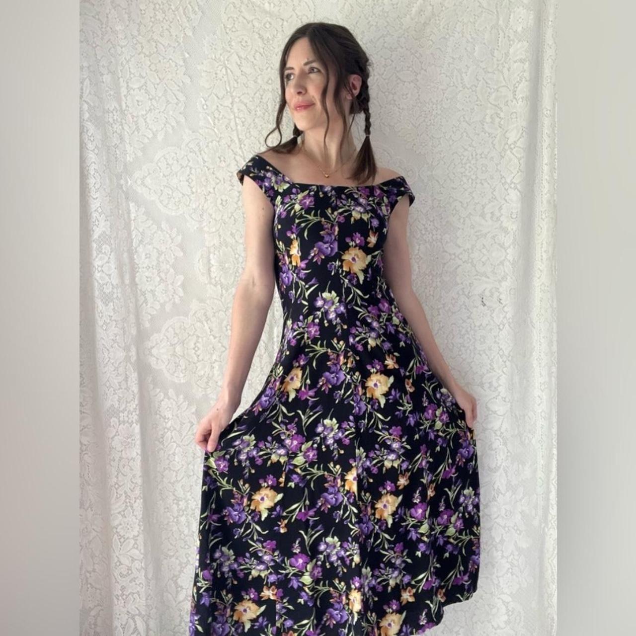 All That Jazz Women's A-line Dress - Multi/Black … - image 1