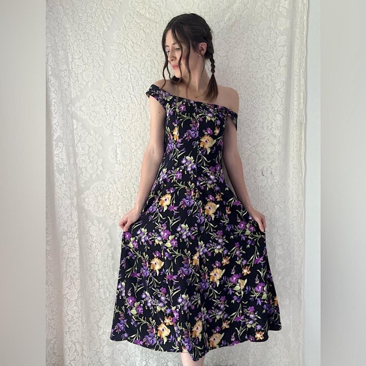 All That Jazz Women's A-line Dress - Multi/Black … - image 2