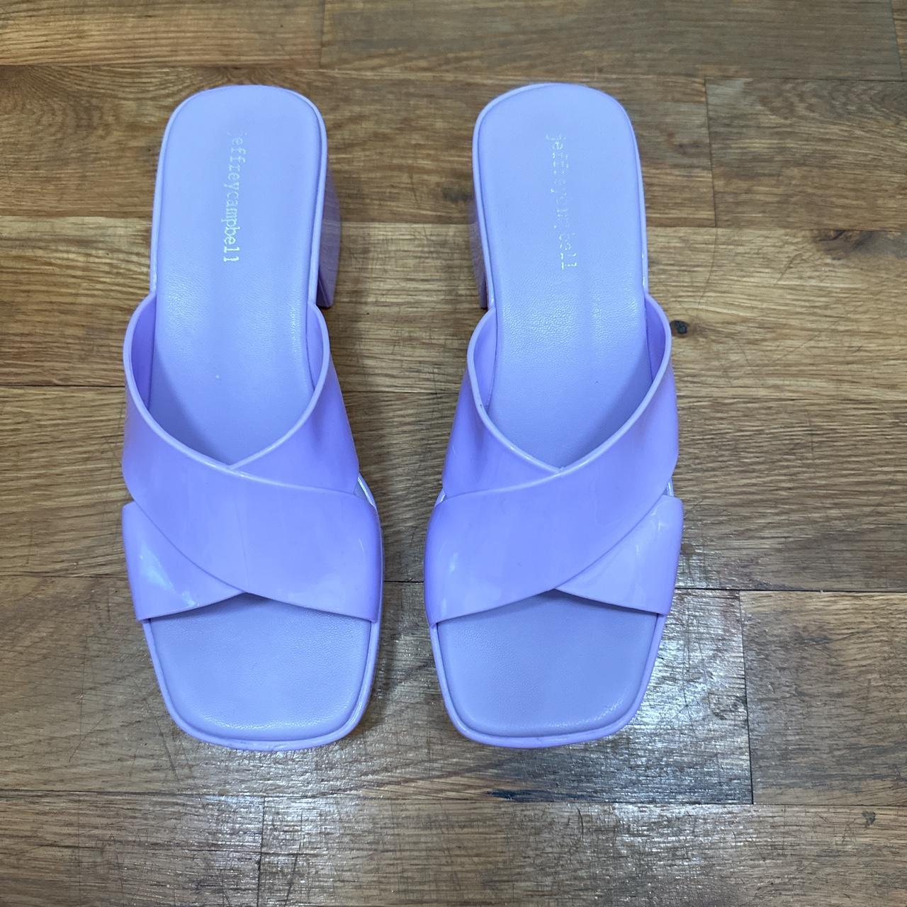 Jeffrey Campbell Women's Purple Sandals Depop