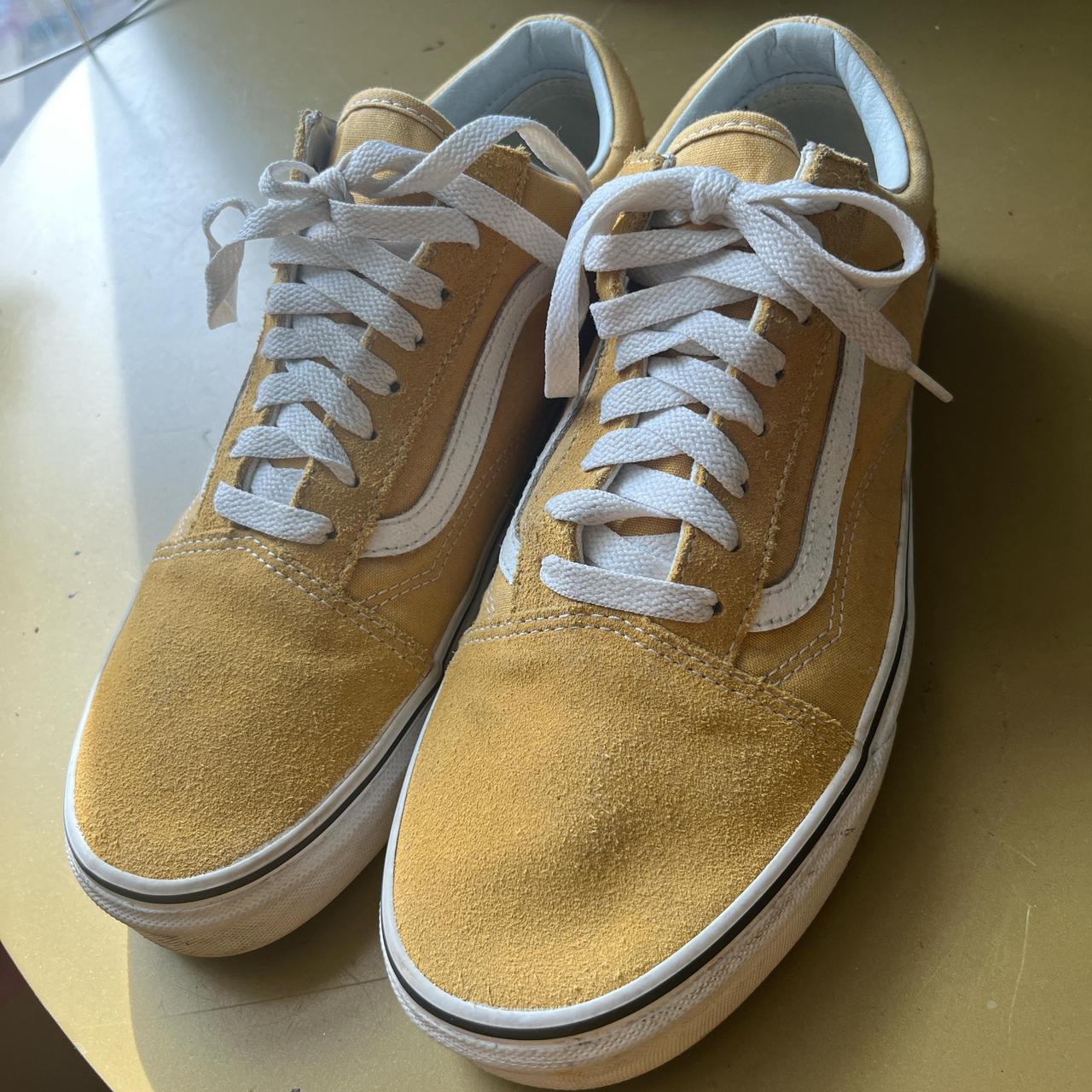 yellow old school vans Men Size 10