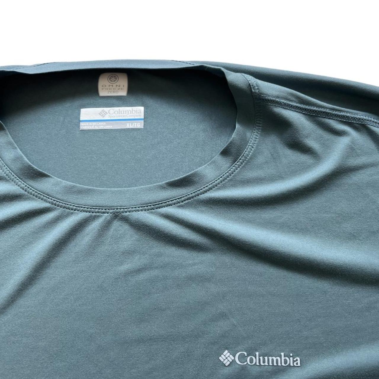 Columbia PFG Tee Teal double sided t shirt for the - Depop