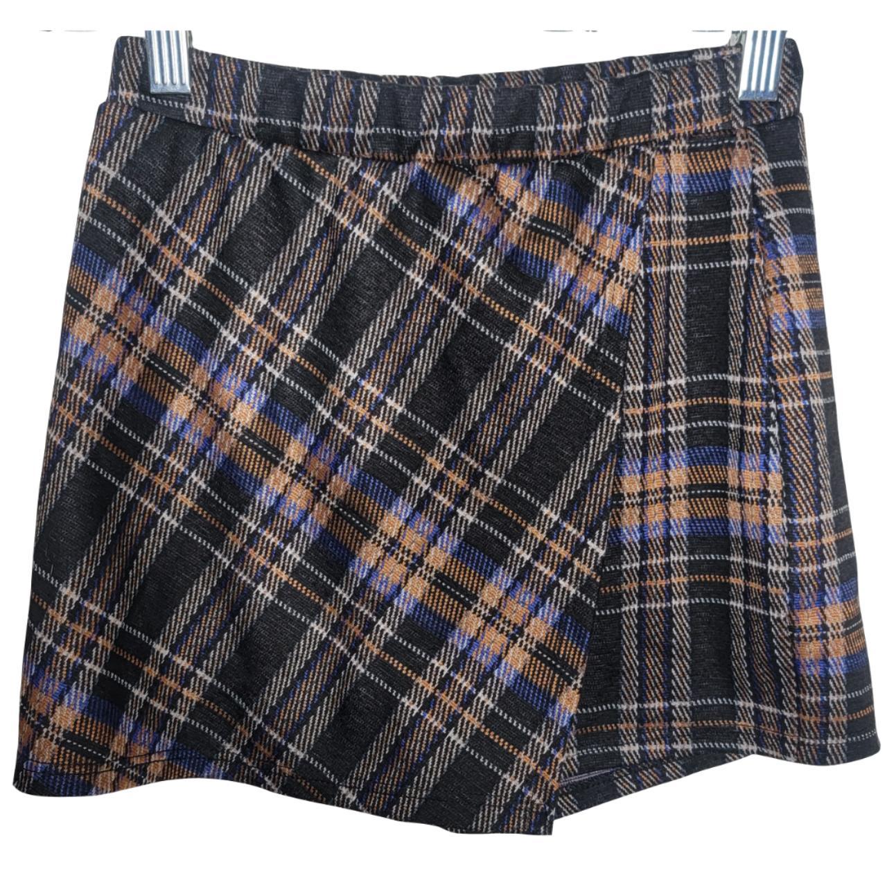 Papaya Black and Tan Plaid Scooter / Skort XS like... Depop