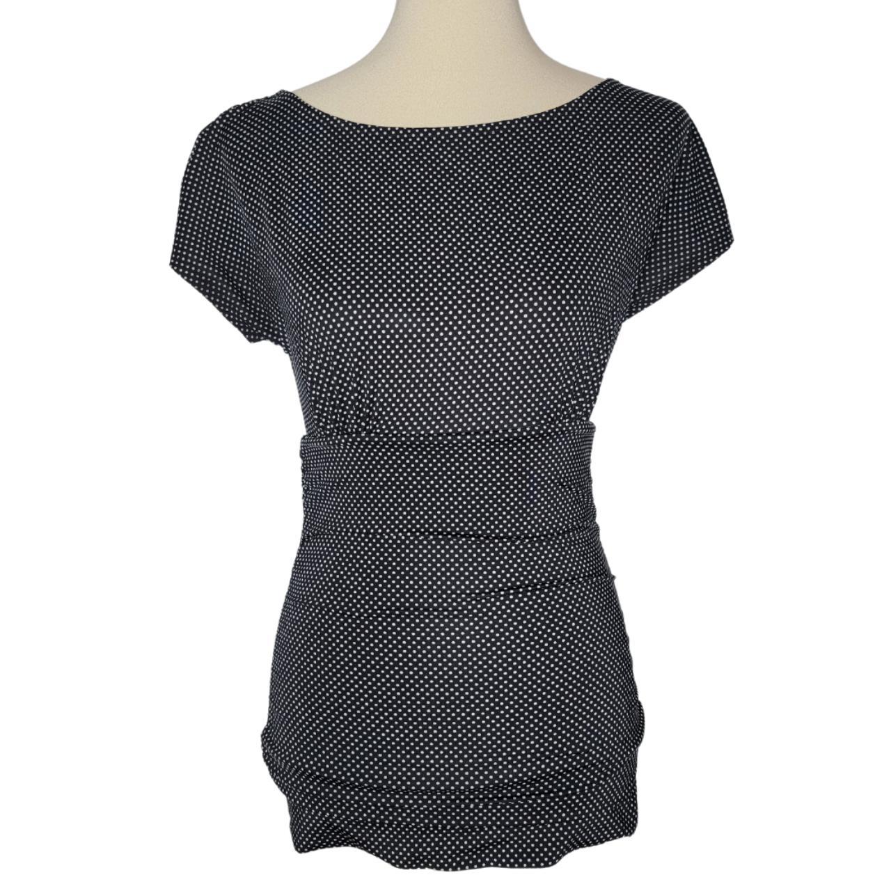 INC International Concepts Polka-dot Blouse in Black