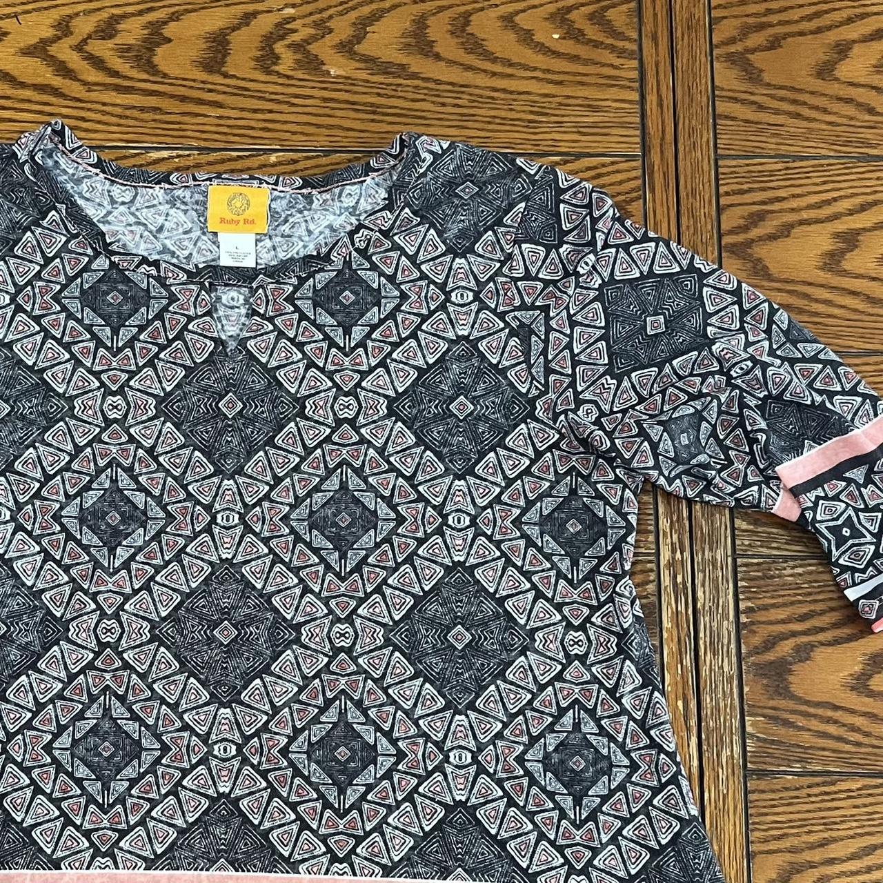 Ruby Rd. Women's Blouse - Multi/Grey - L – Ruby R… - image 2