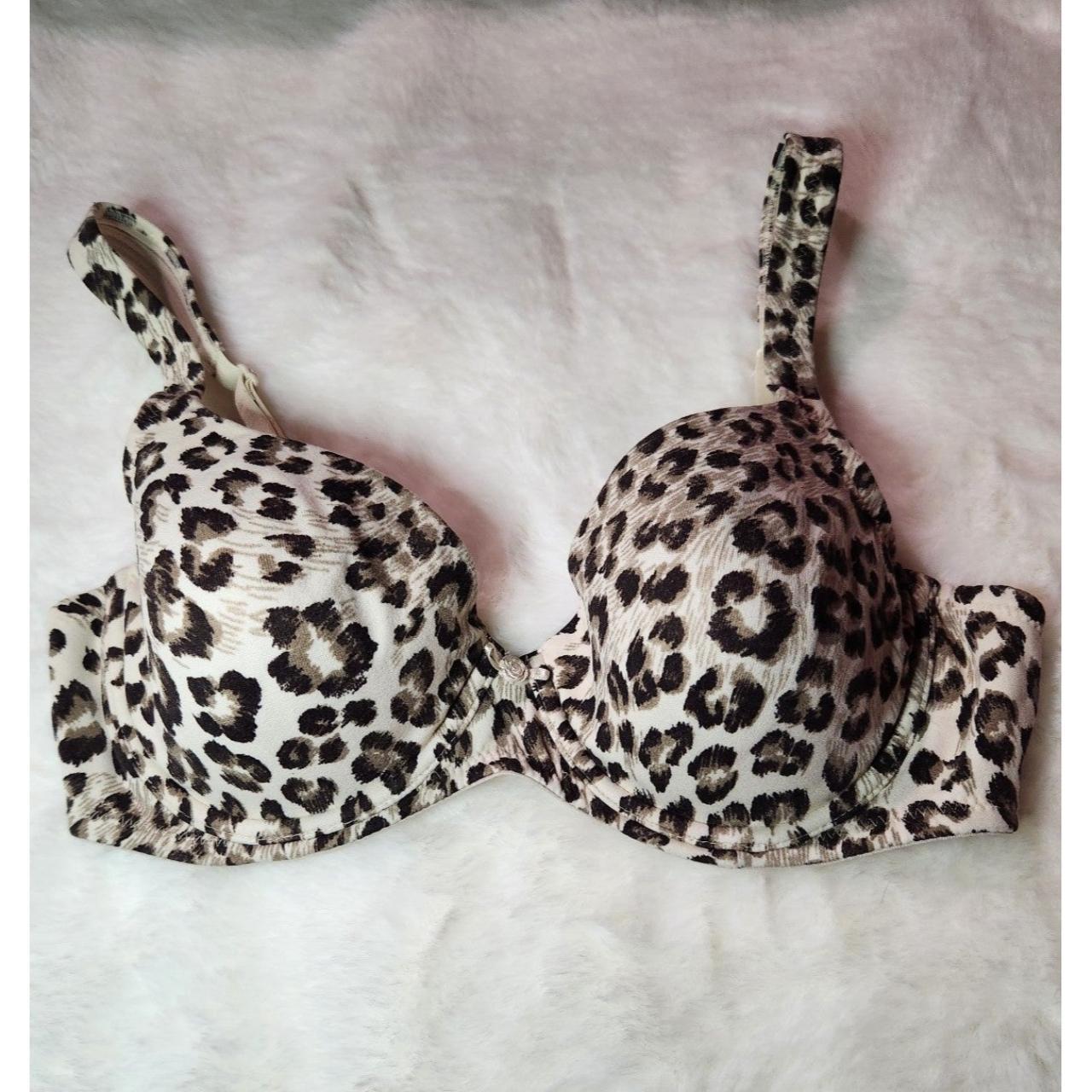 Victoria Secret Cheetah Print Bra 34c Good Depop