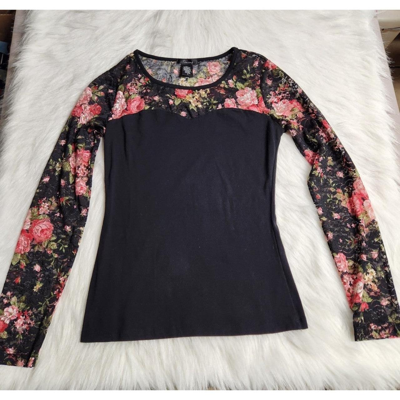 Forever 21 Floral Shirt Ladies Size Small Floral,... - Depop