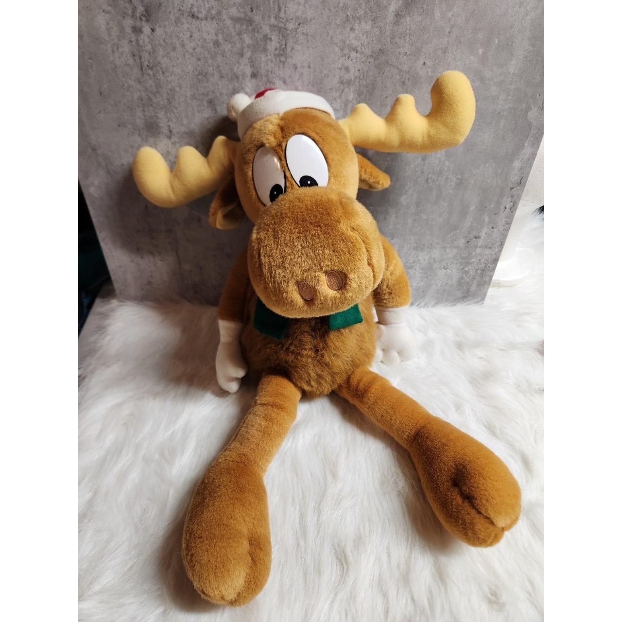 Bullwinkle Moose 1996 Plush Macys 1996 Christmas... - Depop