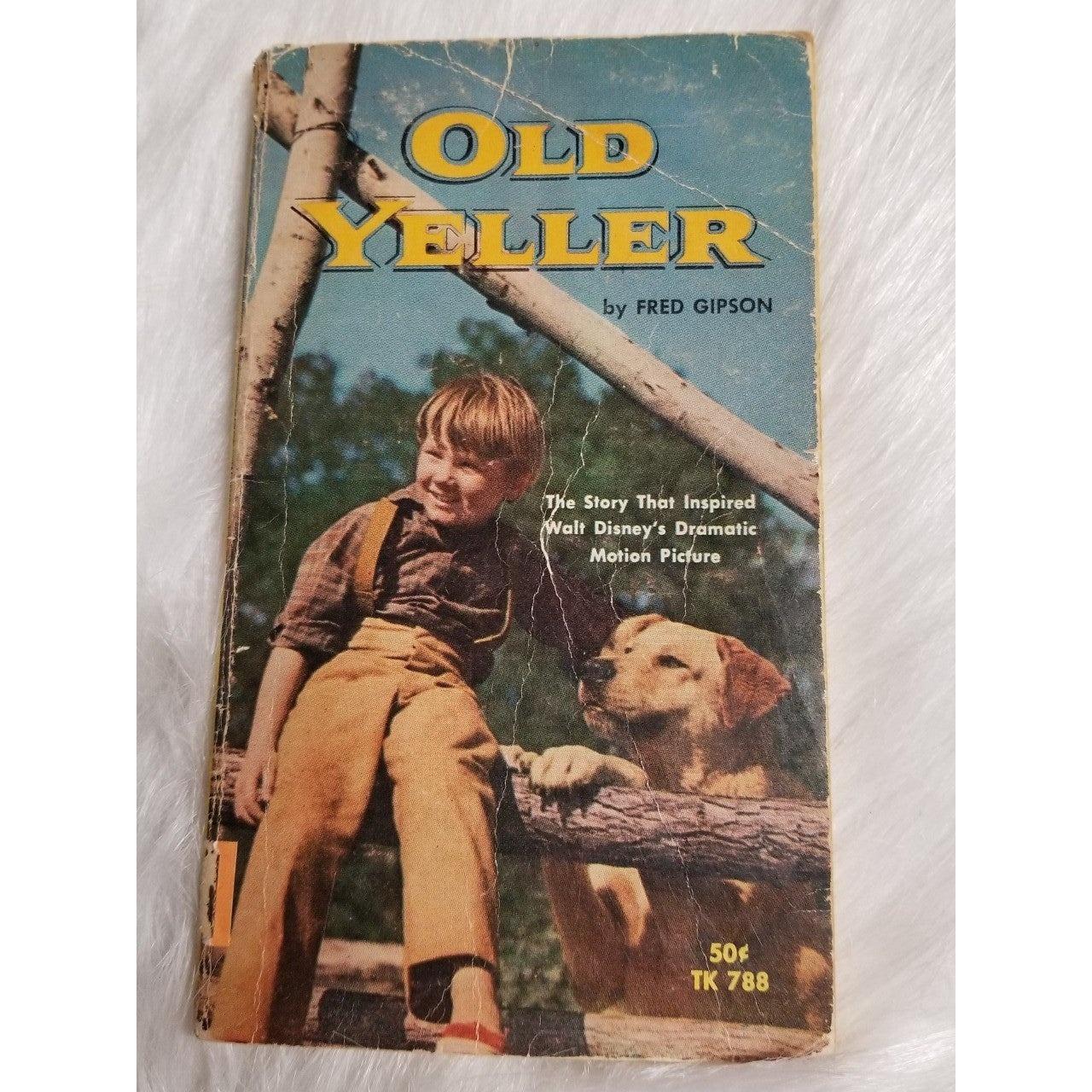 old-yeller-book-by-fred-gipson-paperback-vintage-depop