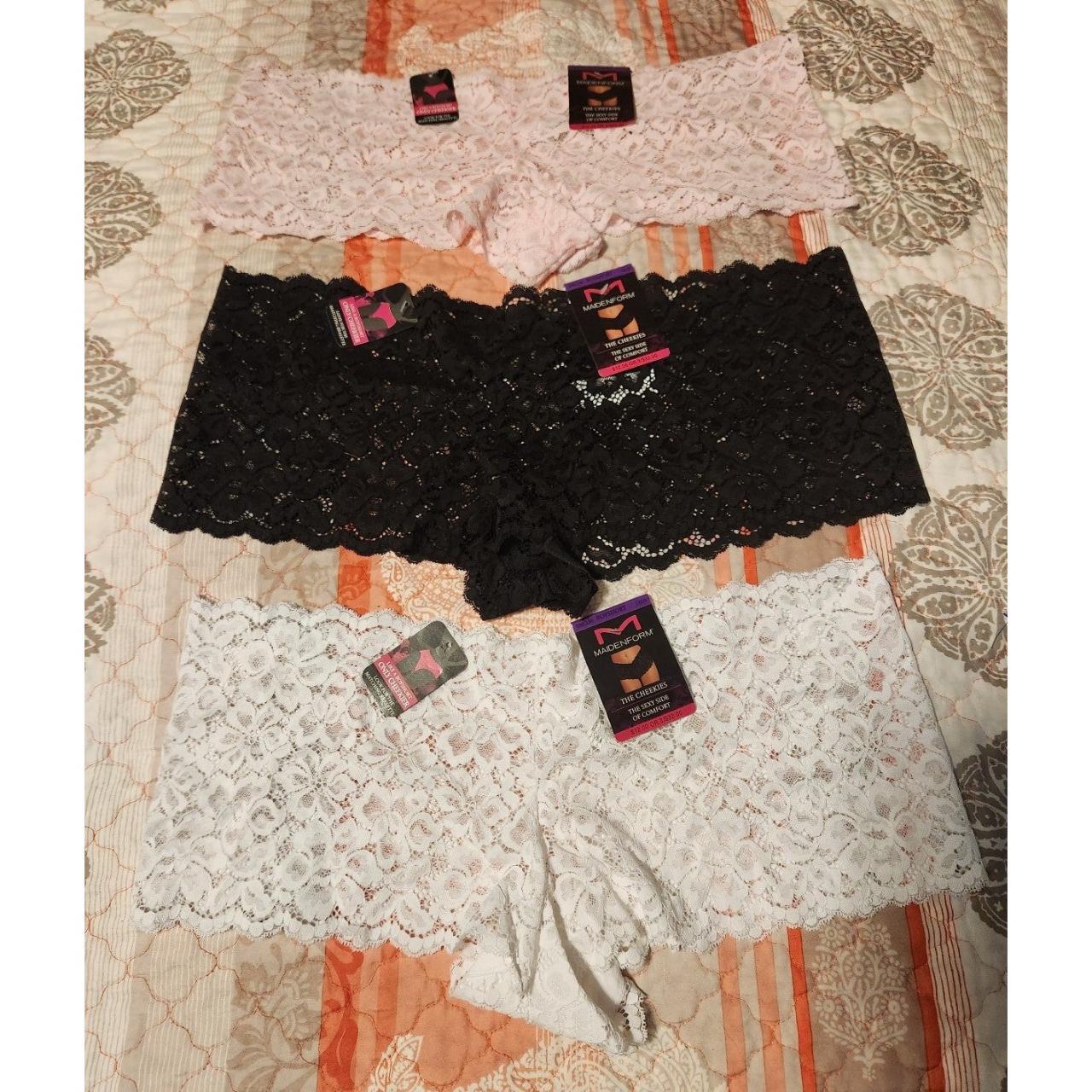Maidenform Lace Cheeky Boyshort 2XL Lot Lot of 3... Depop