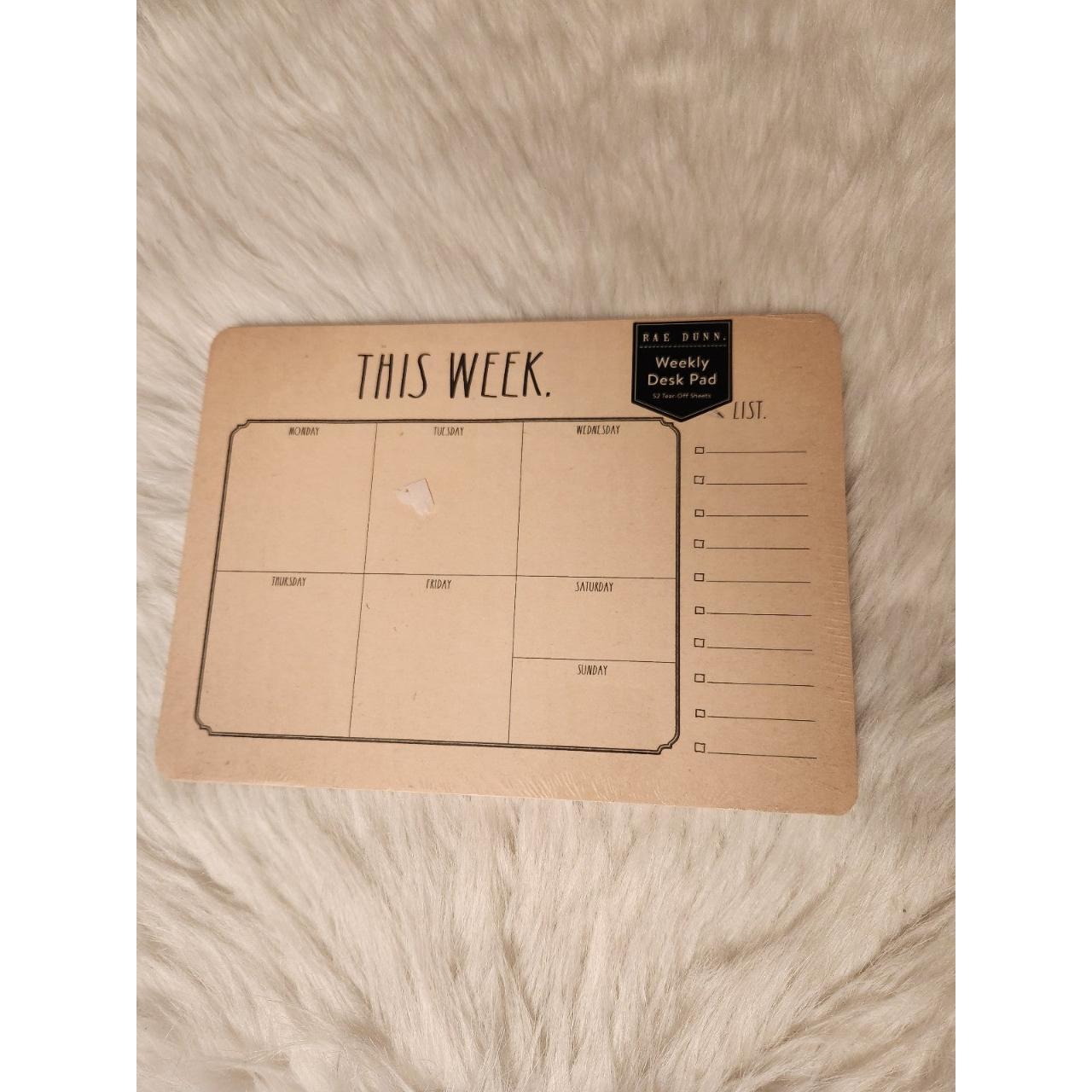 rae-dunn-weekly-desk-calendar-nwt-new-rae-dunn-depop