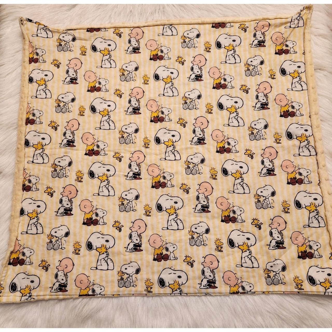 Peanuts Charlie Brown & Snoopy Baby Blanket Great... Depop
