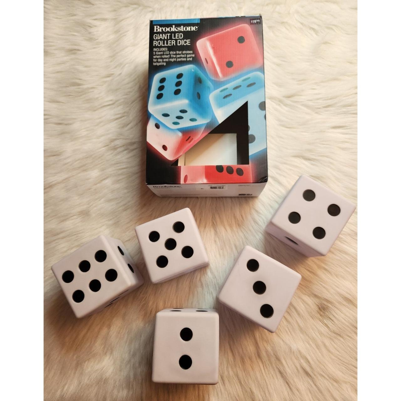 Brookstone Giant LED Roller Dice. Like New. Light Up Depop