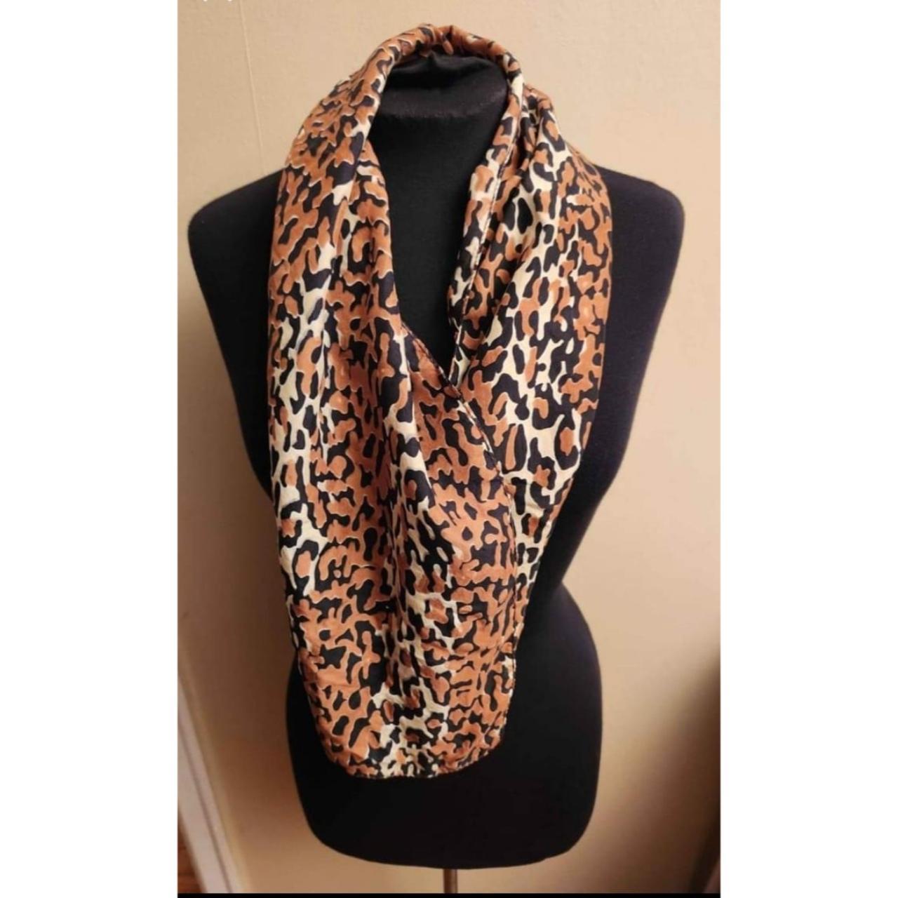 Cheetah Animal Print Scarf Light weight Cheetah... - Depop