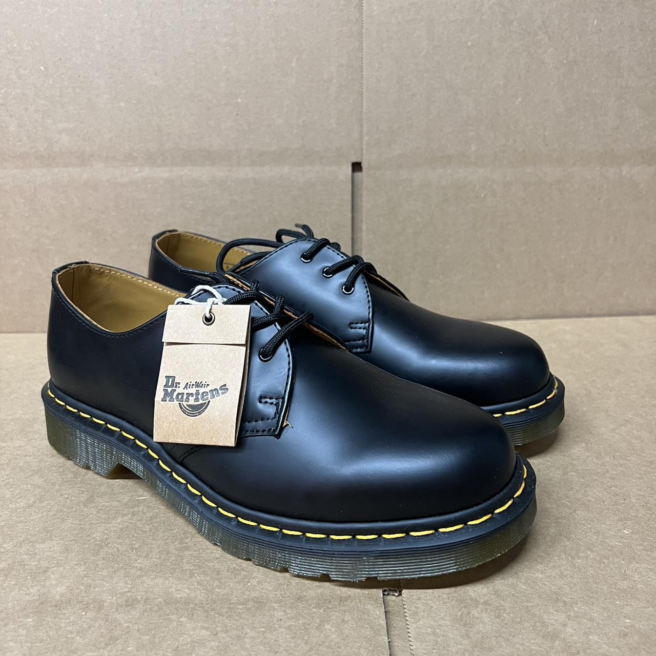 Dr. Martens 1461 3 Eye Leather Oxfords BLACK SMOOTH... - Depop