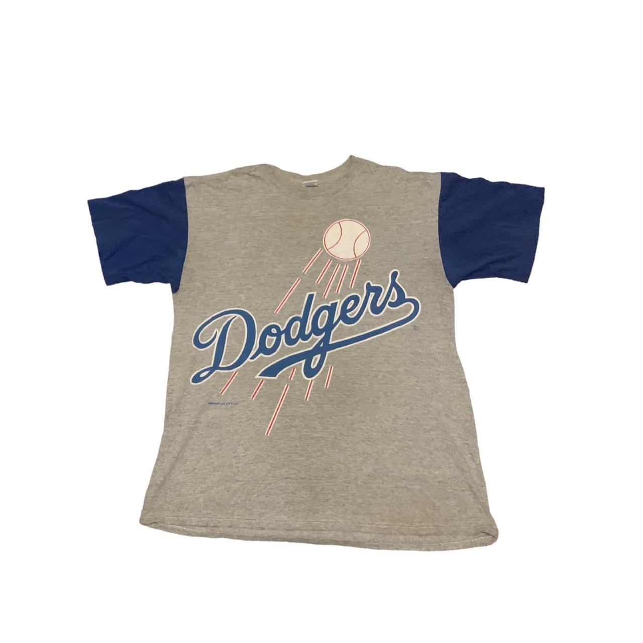 90s Vintage Starter Los Angeles Dodgers Blue - Depop