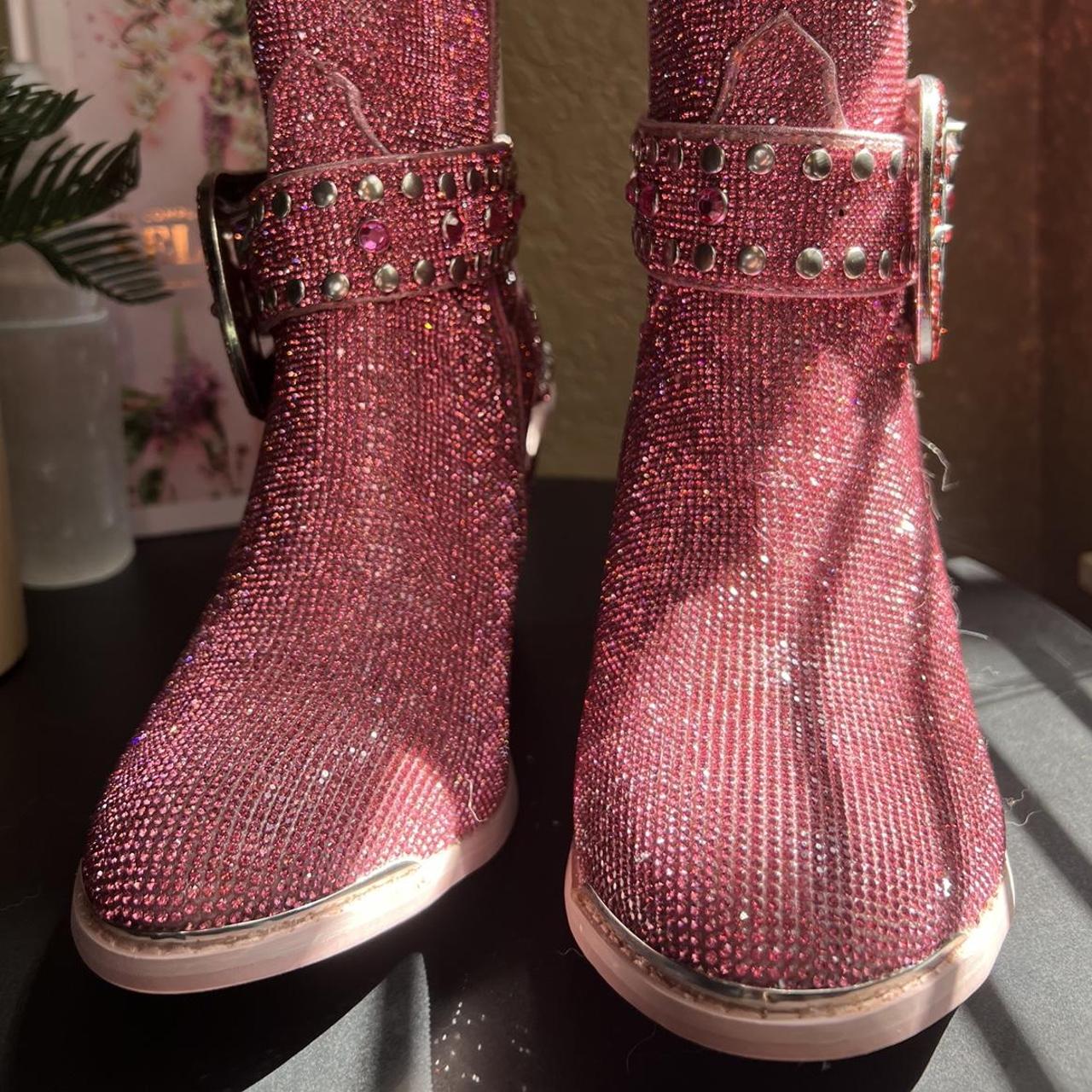 Club Exx Rhinestone Cowboy Boots - Rainbow | US 10