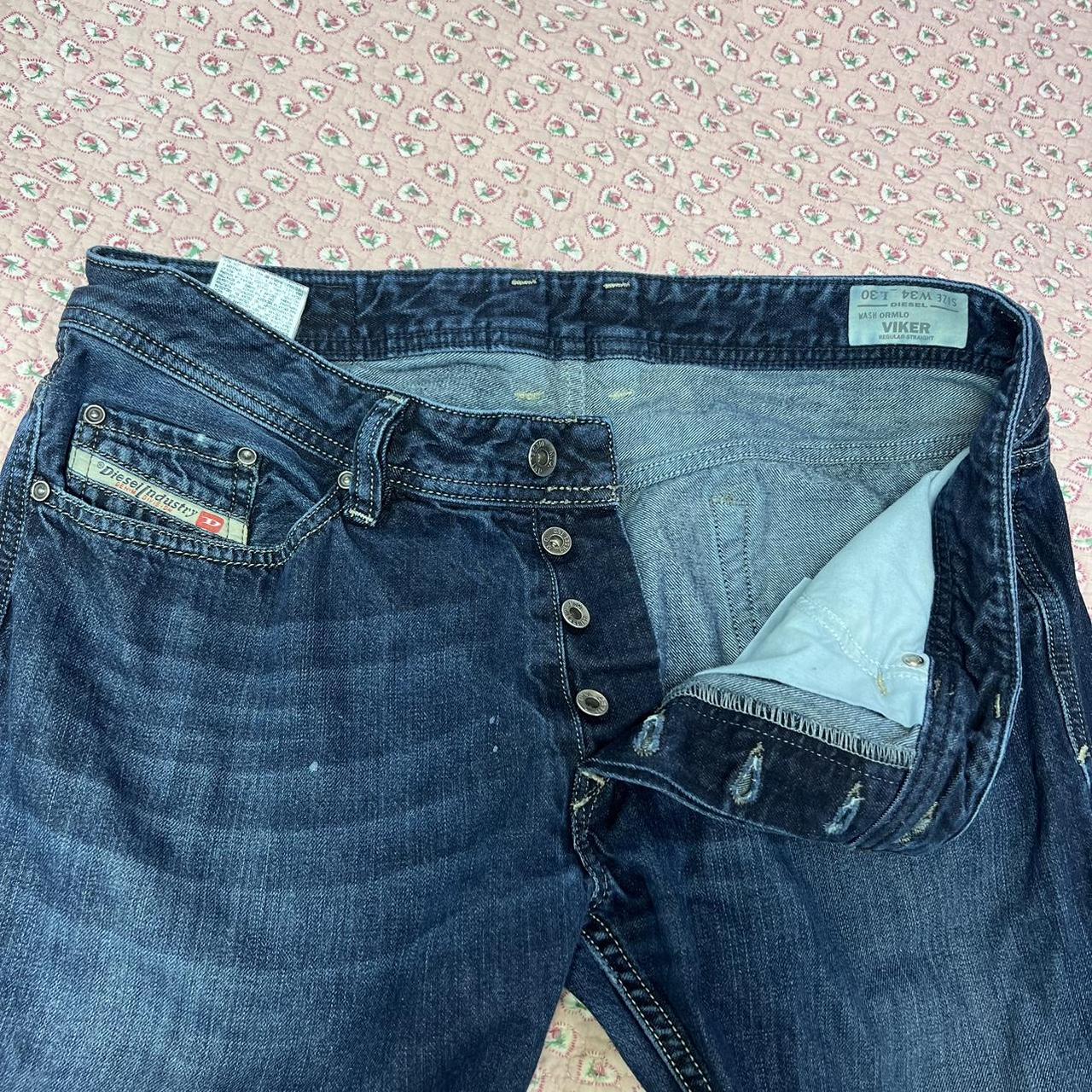 diesel industry jeans decent amount of paint on... - Depop