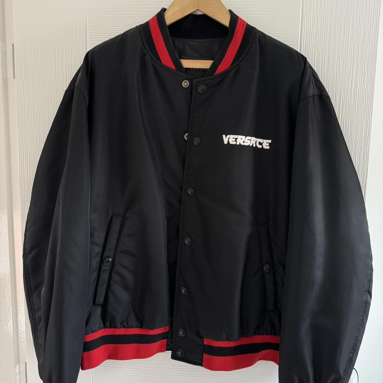 Versace Embroidered Medusa Bomber Jacket Versace Black Medusa