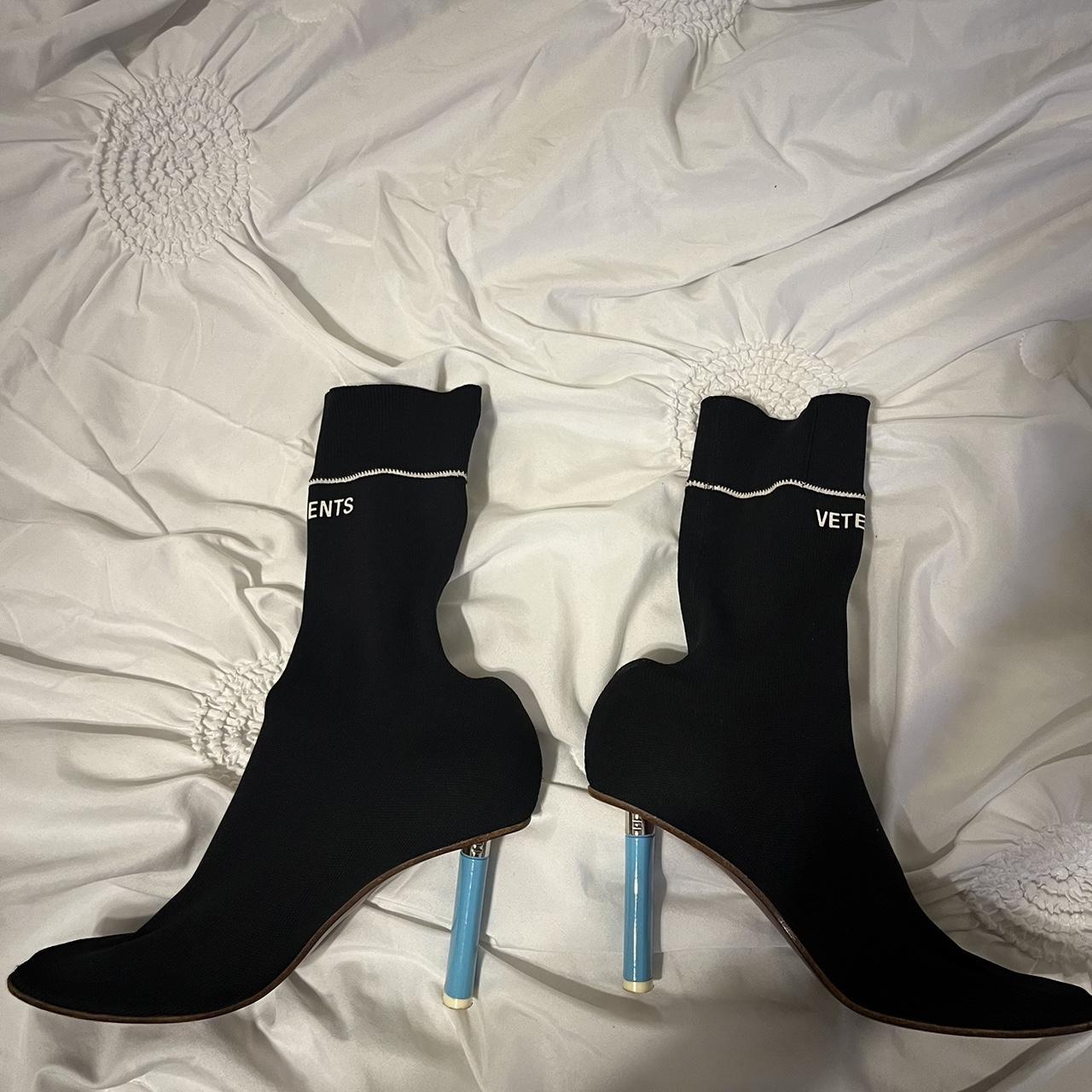 Vetements lighter heel sock boots Used no box Super - Depop