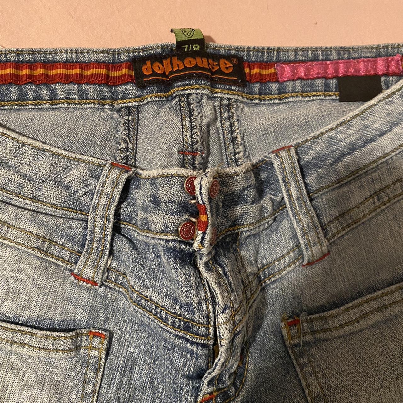 Dollhouse low rise flare jeans size 7/8 broken... Depop