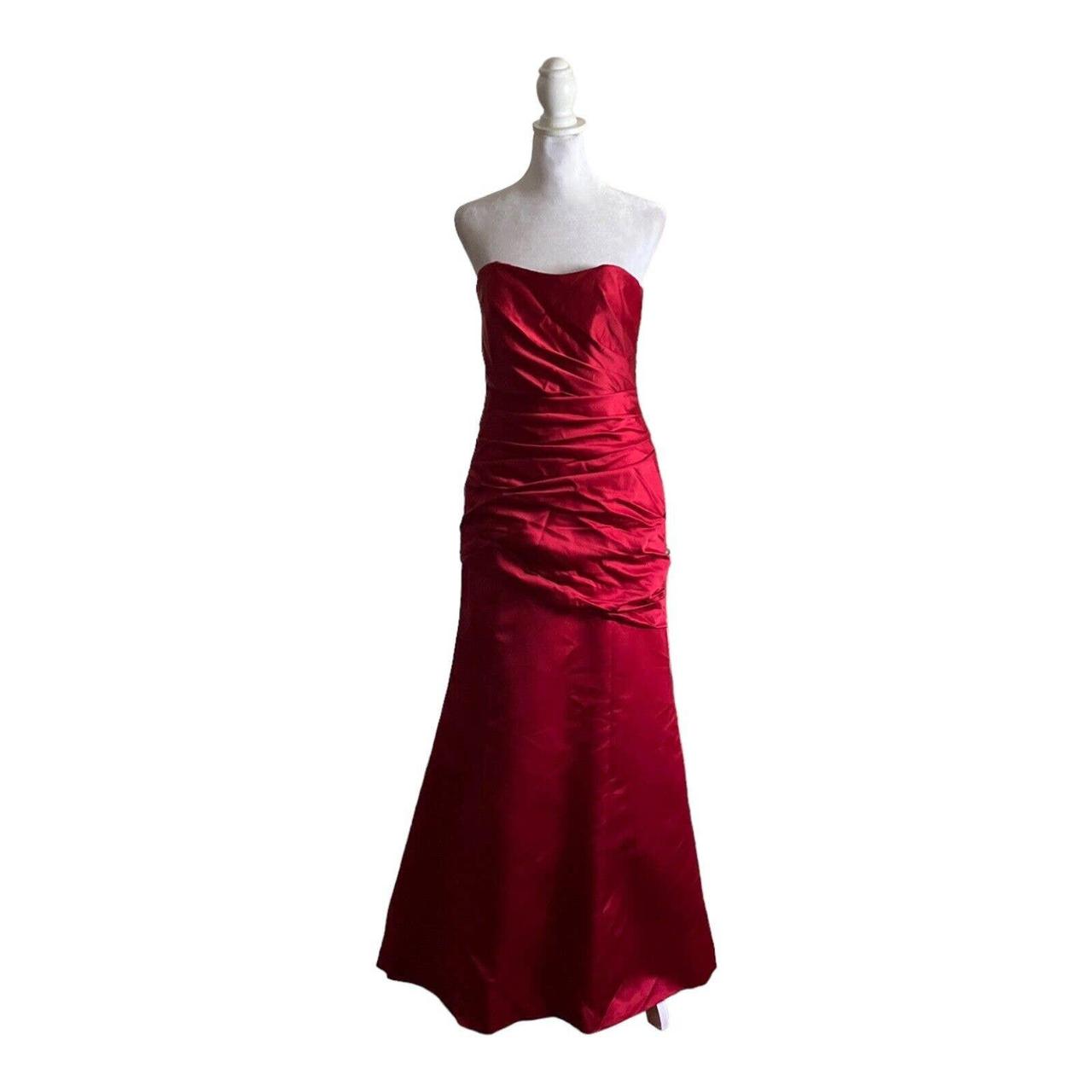 David bridal red outlet evening gowns