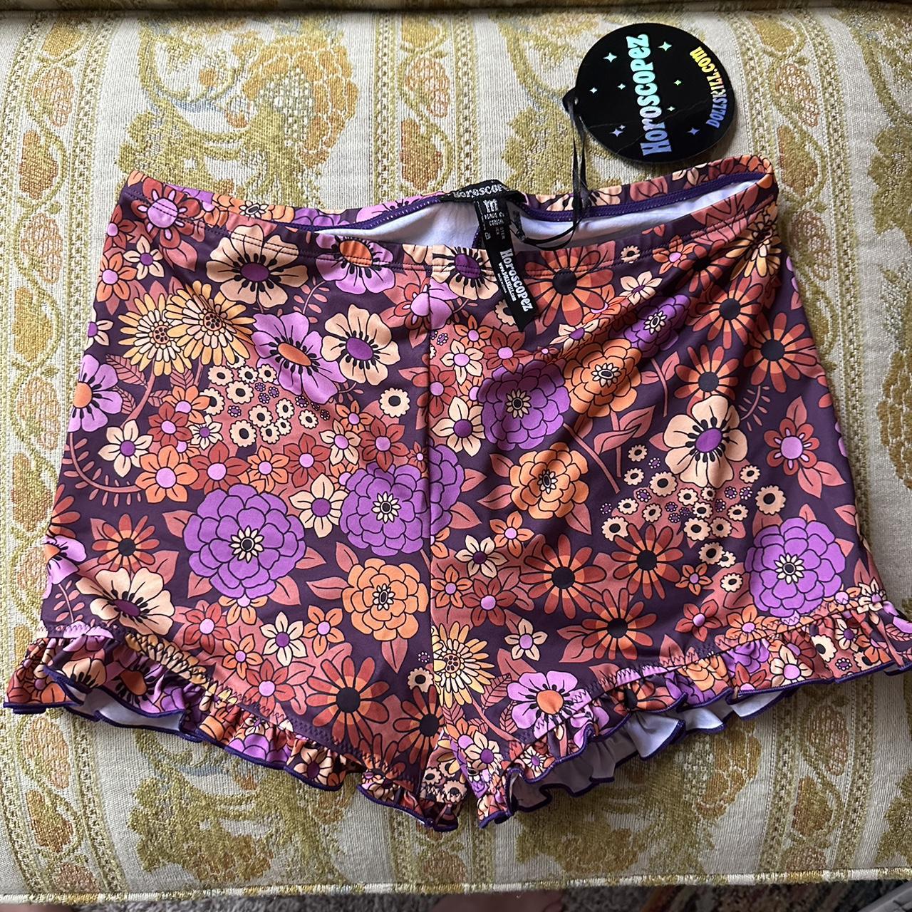 Dolls kill Horoscope groovy shorts #dollskill... - Depop