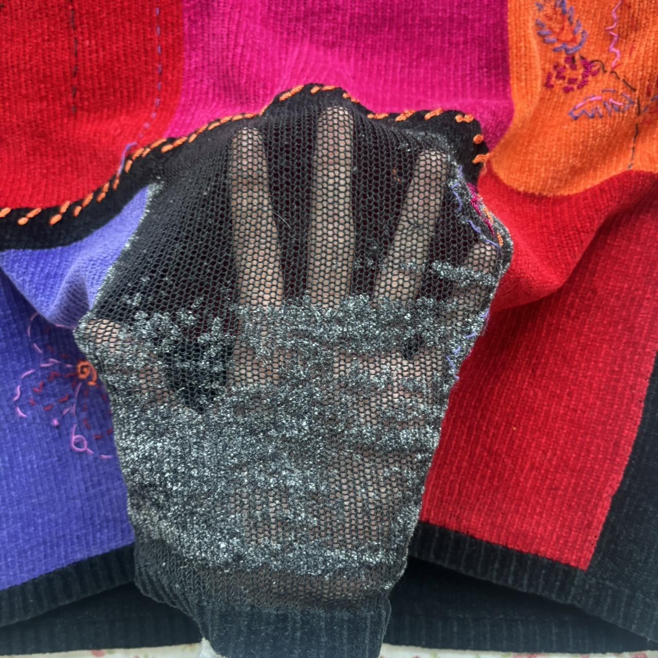 Women's Sweater - Multi - M – Unique patchwork sw… - image 4