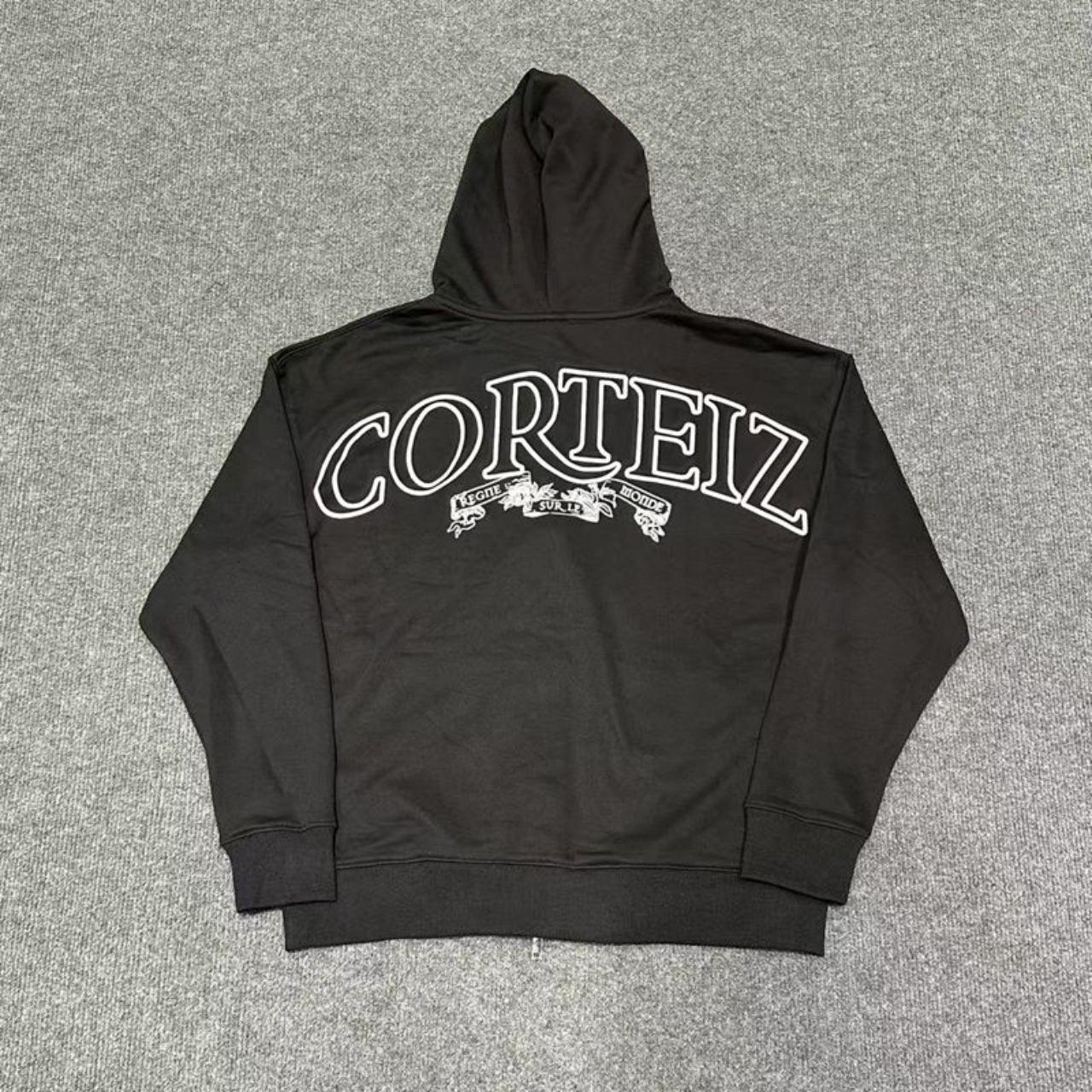 Corteiz Superior V2 Zip-Up Hoodie In Black Mens | Depop